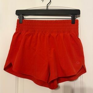 Women's Red Athletic Gap Fit Shorts